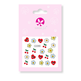 Hearts in Bloom Nail Stickers