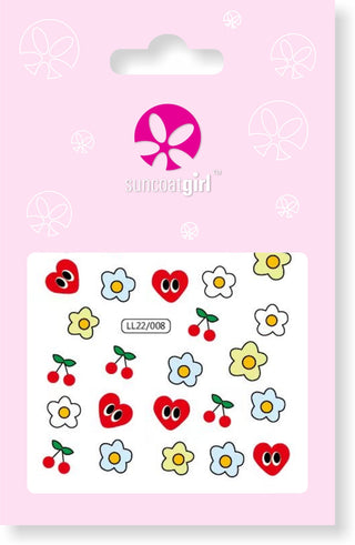 Hearts in Bloom Nail Stickers
